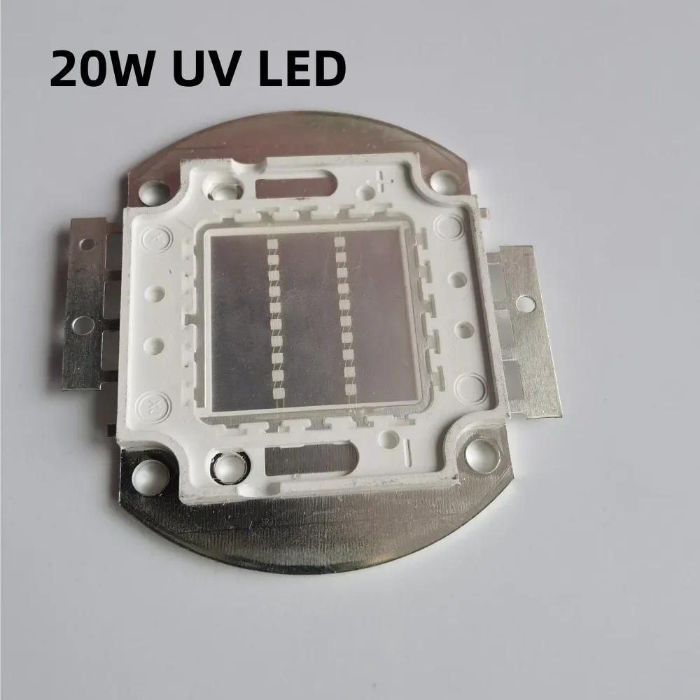 Description Picture 6 of item20W High Power Light UV Purple LED 365nm 375nm 380nm 385nm 395nm 400nm 405nm Ultraviolet Bulbs Lamp Chips