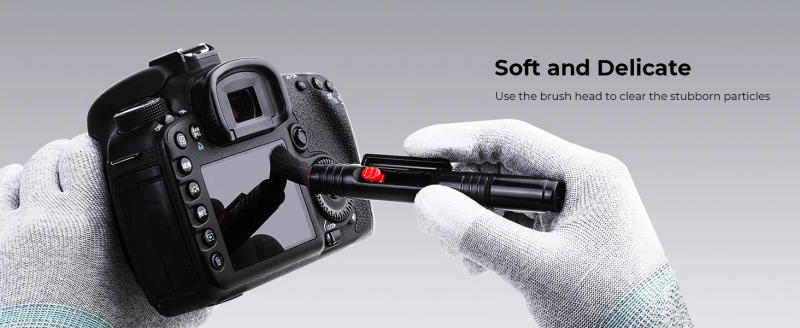 Description Picture 4 of itemK&F Concept Lens Cleaning Pen with Retractable Soft Brush for DSLR Cameras and Sensitive Electronics Optics Cleaning Tool Pen