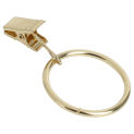 40PCS Curtain Rings With Clips, Strong Drapery Clips Hooks On Tension Rod Bracket, 1.26 Inch Interior Diameter