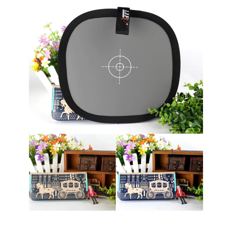 Description Picture 6 of itemLightdow 30cm 12 " Inch 18% Foldable Gray Card Reflector White Balance Double Face Focusing Board  with Carry Bag