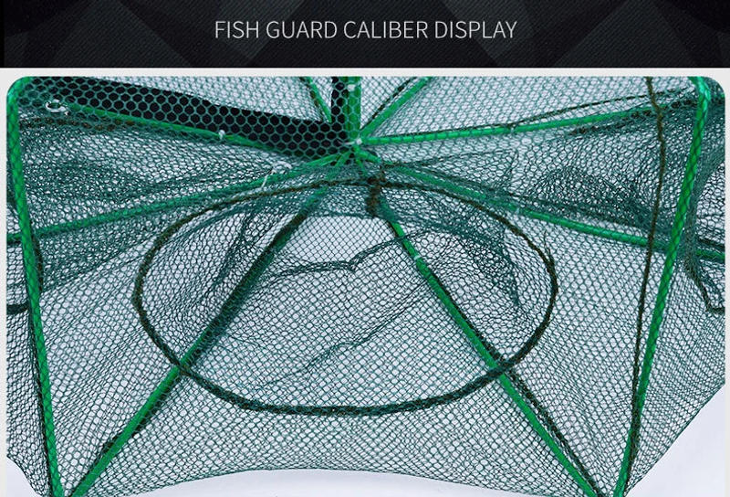 Description Picture 5 of itemMesh For Fishing Net/Tackle/Cage Folding Crayfish Catcher Casting/Fish Network Crab/Crayfish/Shrimp/Smelt/Eels Traps fishing