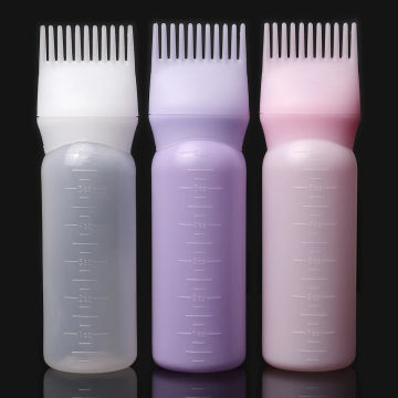 Myyeah 3PCS 170ml Hair Coloring Dye Filling Bottles Applicator Graduated Brush Dispensing Salon Home Dyeing Styling Tools Colors