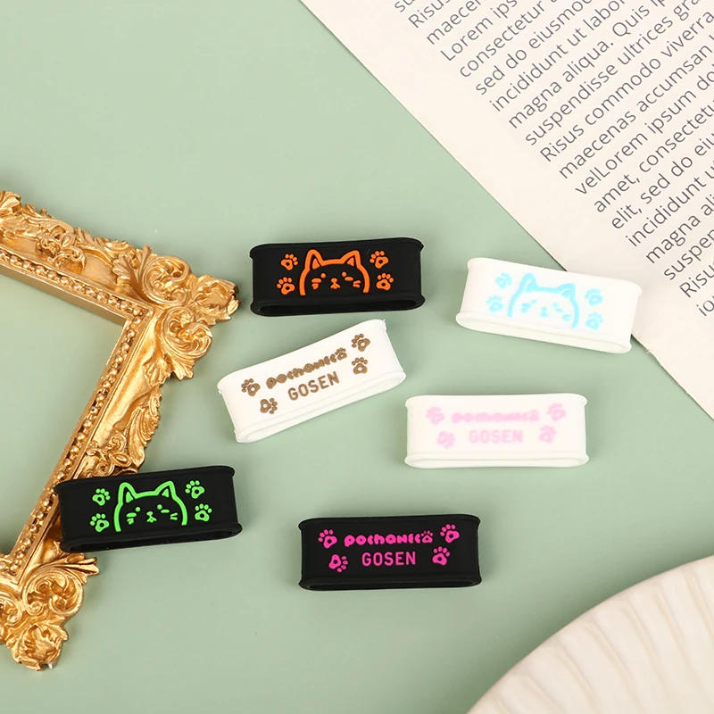 Description Picture 5 of item1Pcs Cartoon Cute Cat Tennis Racket Handles's Silicone Ring Black Fixed Tennis Overgrips Rubber Ring Tennis Accessories