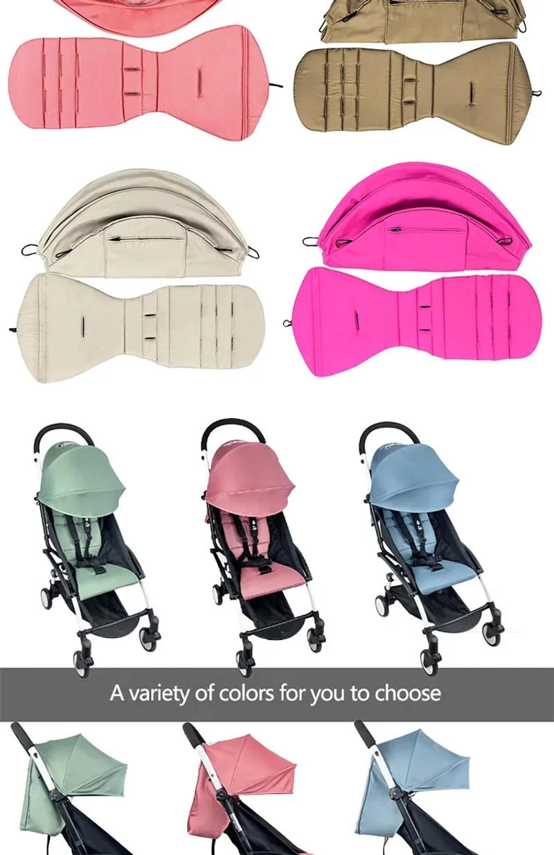 Description Picture 6 of itemBaby Stroller Hood And Cushion For Babytime Babyyoya Stroller Accessories Pram Cushion Pad Sun Shade Cushion Seat