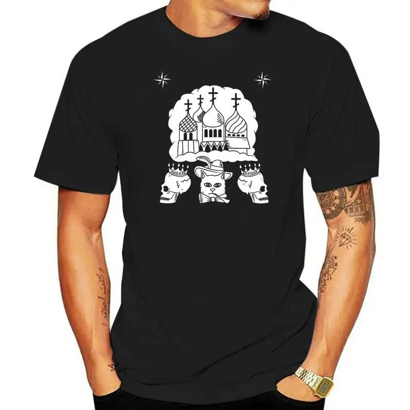 Description Picture 2 of itemRussian Criminal Tattoo T-shirt Thief In Law Authority Summer Fashion Men Short Sleeve T-Shirt