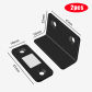 L shape black 2pcs