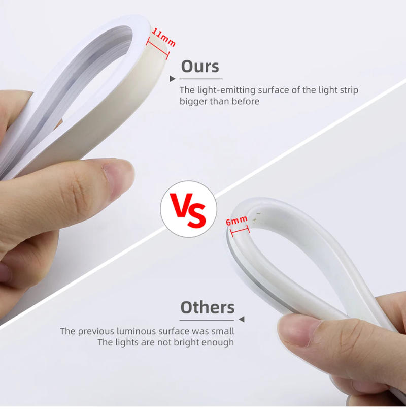 Description Picture 5 of itemDC24V Silica Gel Tube COB LED Strip Light 10M 5M 1M Dimmable RF Remote Control Neon Lamp Lighting For Room Cabinet Night Decor﻿