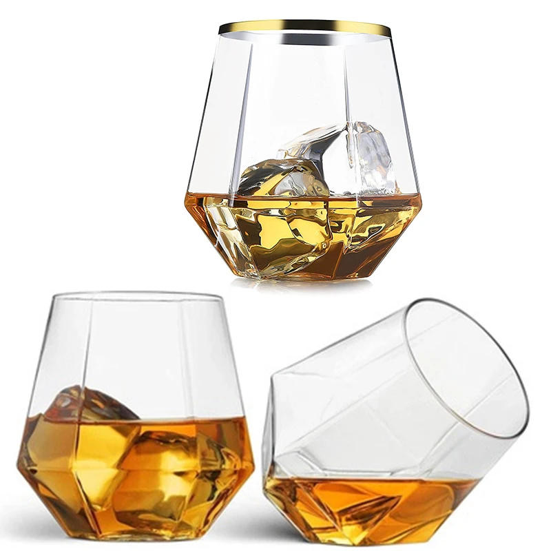 Description Picture 2 of itemHexagonal Cup 360ml Wedding Wine Glasses Drinkware Transparent Cocktail Glass