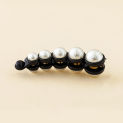 New Elegant Hairpins Geometric Girls Women Banana Hair Clips Hair Claws Pearl Barrettes Hair Crabs