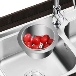 2/1pcs Stainless Steel Water Filter Basket Sink Strainer Grid Kitchen Triangular Storage Rack Sink Accessories Food Drainer