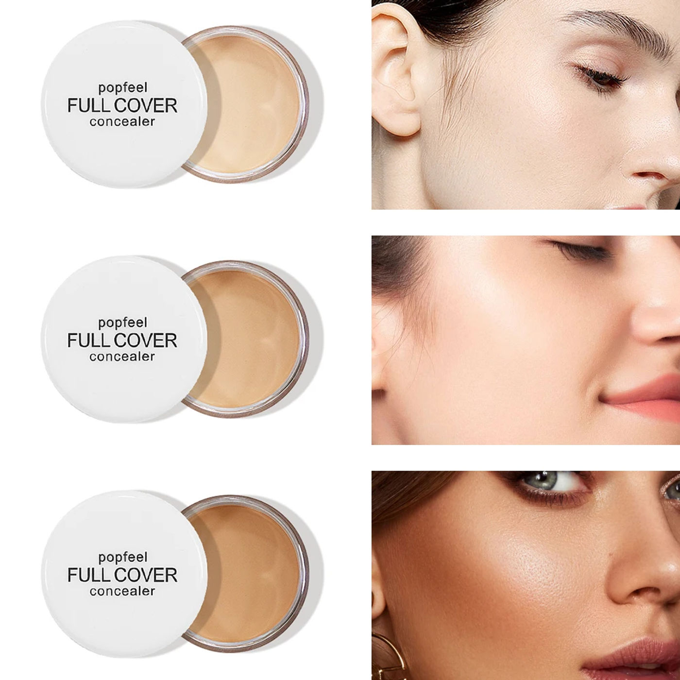 Description Picture 2 of itemPOPFEEL Single Color Concealer - Multi-Use Cream for Covering Facial Imperfections, Spots, Pimples, and Body Tattoos.