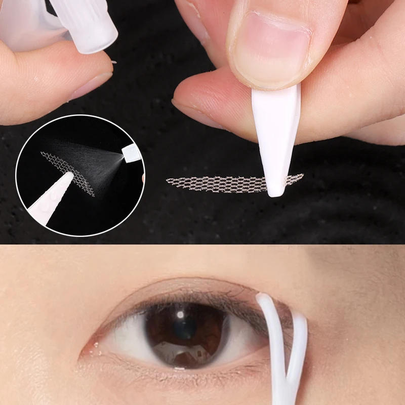 Description Picture 4 of item360/600Pcs/Box Invisible Double Eyelid Stickers Transparent Lasting Self Adhesive Mesh-Lace Eyelid Tape Sticker Eye Makeup Tools