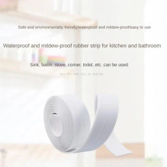 PVC Waterproof Wall Sticker Self-adhesive Sink Stove Crack Strip Kitchen Bathroom Bathtub Corner Sealant Strip New Style
