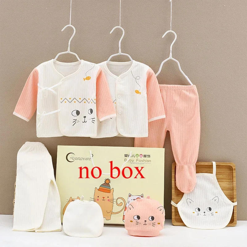 Description Picture 6 of itemNewborn Baby Boy And Baby Girl Clothes cartoon long Sleeve Bodysuit+Pants+Hat 7pcs Set