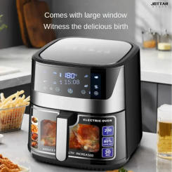 New intelligent household air fryer. Multifunction. Visual. Automatic. Large-capacity. Electric fryer oven all-in-one.