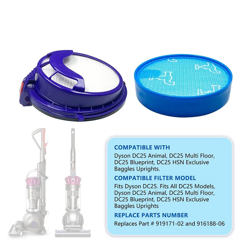 Description Picture 2 of itemReplacement Filter  for Dyson DC25 Animal Ball filter Washable Pre-Motor Filter & Post HEPA Filter Replacement Part