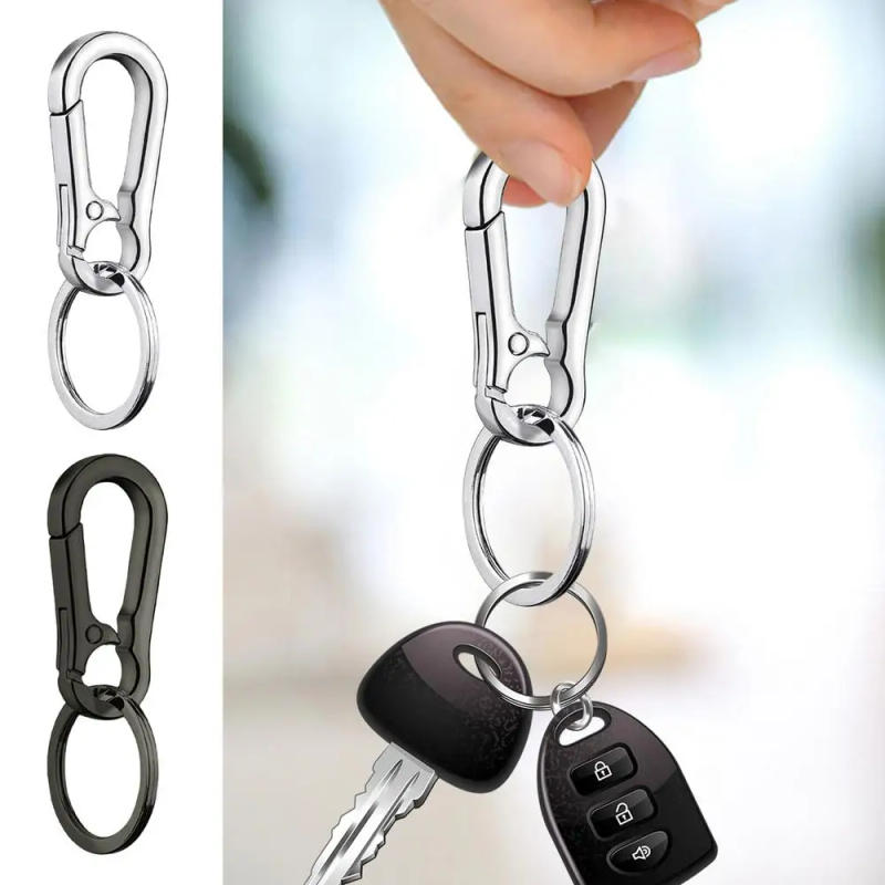 Description Picture 3 of itemPortable Gourd Buckle Keychains Climbing Hook Stainless Steel Carabiner Shape Keychain Accessories Metal Key Chain Ring Buckle