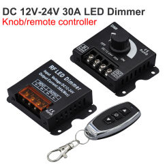 12V 24V LED Dimmer Remote Controller Rotary Controller For LED Strip Light Switch Voltage Regulator High Power 30A 360W Dimmers