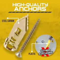 50/20/10Pcs Expansion Screws Home Self Drilling Drywall Anchor Set Gypsum BoardHollow Wall Expansion Nails Self-tapping Screw