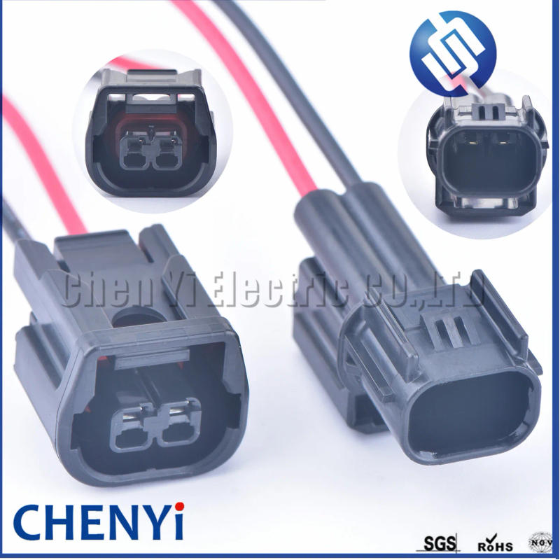 Description Picture 2 of item2 Pin auto waterproof connector LED Headlights Daytime Running Light Fog Light wiring harness plug 6189-7408 6181-6851 for Honda