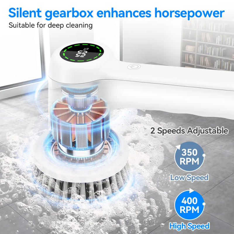 Description Picture 6 of itemElectric Cleaning Brush 5 In 1 Electric Spin Cleaning Scrubber USB Rechargeable Electric Rotary Scrubber Household Appliances