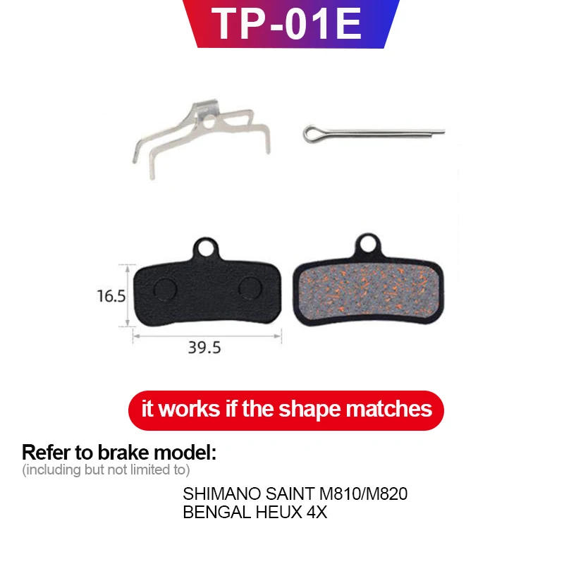 Description Picture 4 of itemMTB Bicycle Hydraulic Disc Brake Pads For b01s SHIMANO SRAM AVID HAYES Magura ZOOM Cycling Bike Parts Semi-Metallic Brake Pad