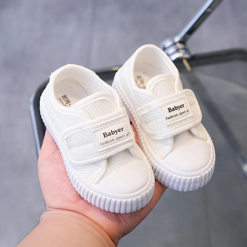 Description Picture 6 of itemChildren Sneakers Kids Fashion Design White Non-slip Casual Shoes for Boys Girls Mesh Breathable Sneakers Toddler Outdoor Shoes