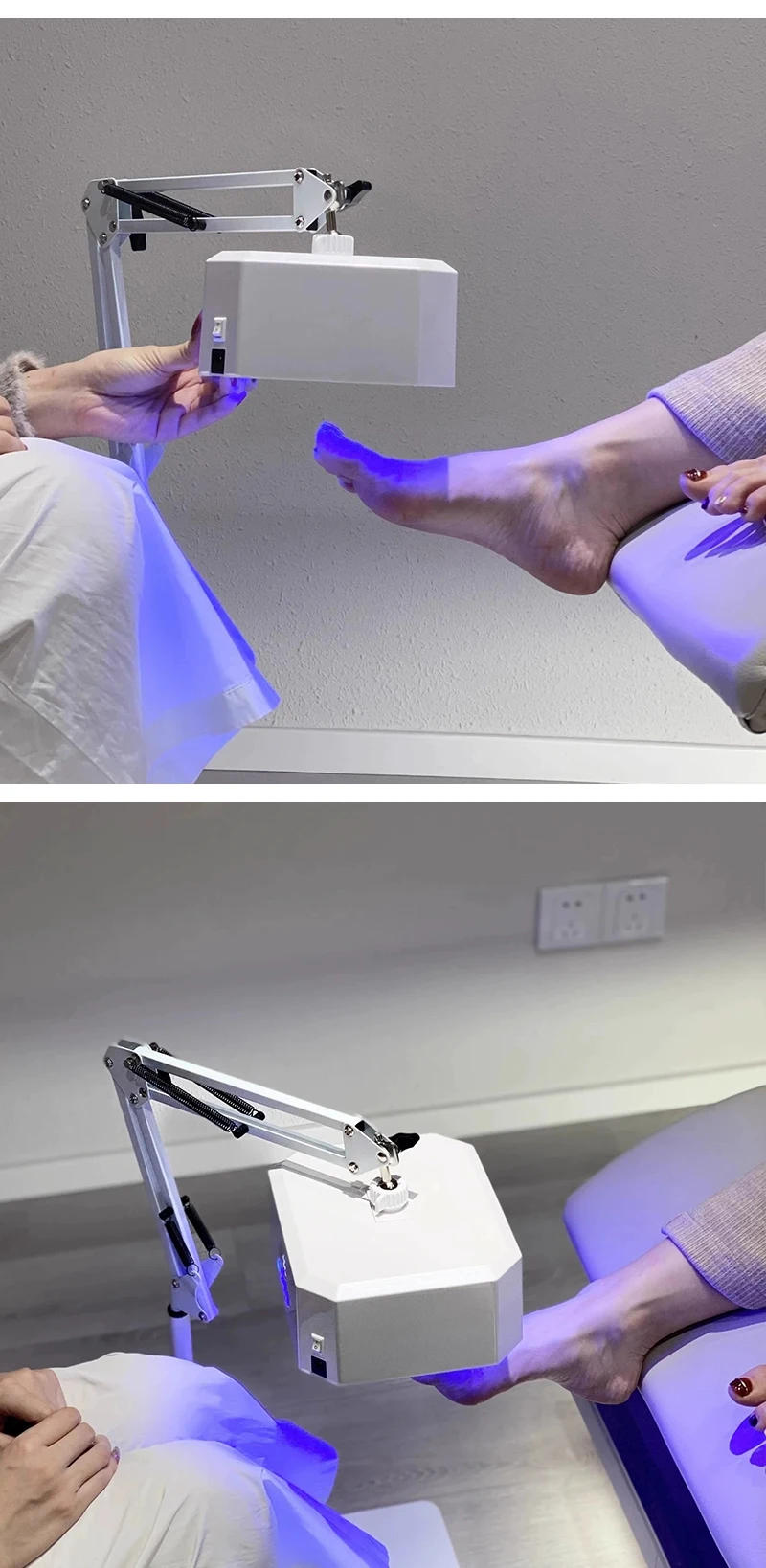 Description Picture 5 of itemLED New High Power Foot UV Curing Light Foot Nail Beauty Lamp Rechargeable Gel Paint Drying Light Foot Switch Floor lamp.