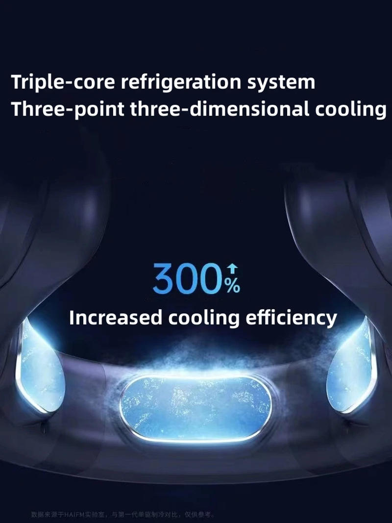 Description Picture 6 of itemPortable Neck Fan Mini Air Conditioner Cooler Bladeless Fan 6000mAh USB Rechargeable Hanging Cooling Heating Wearable Fans