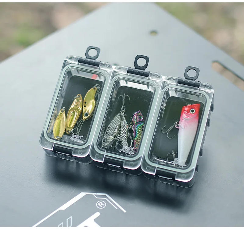 Description Picture 4 of itemSplicing Fishing Lure Box Glow-in-the-dark Magnetic Clear Fishing Hooks Soft Hard Bait Angling Tools Gear Organizer Case