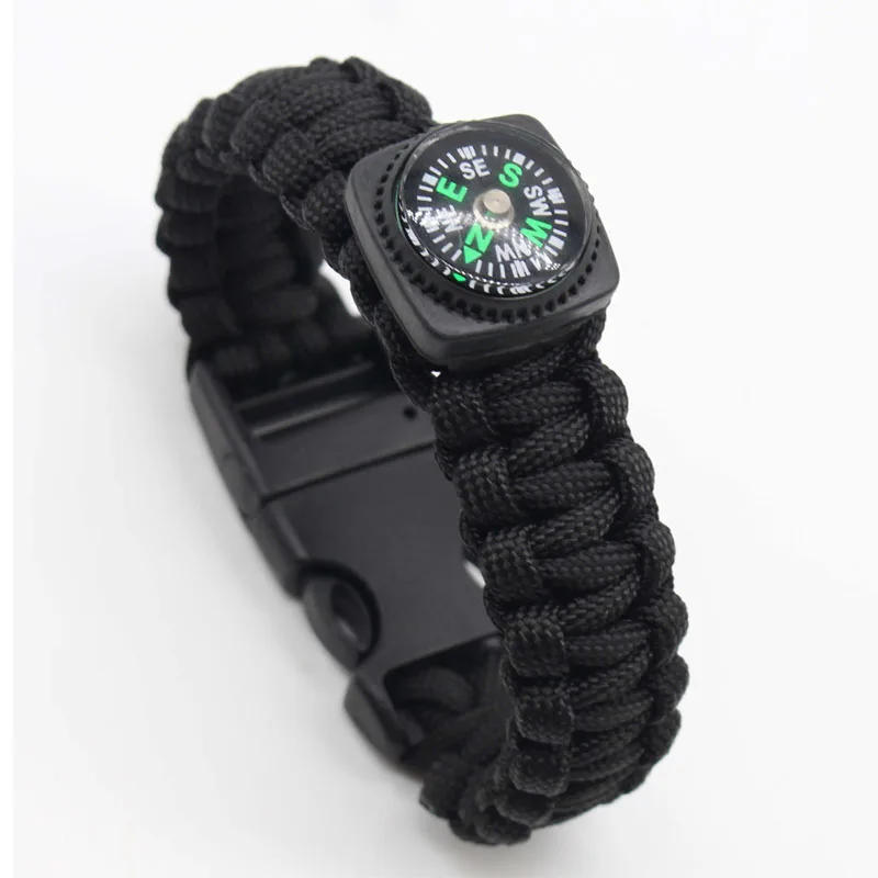 Description Picture 3 of itemUmbrella Rope Bracelet Whistle Compass Bracelet Survival Seven Core Outdoor Multifunctional Bracelet Woven Rope Outdoor