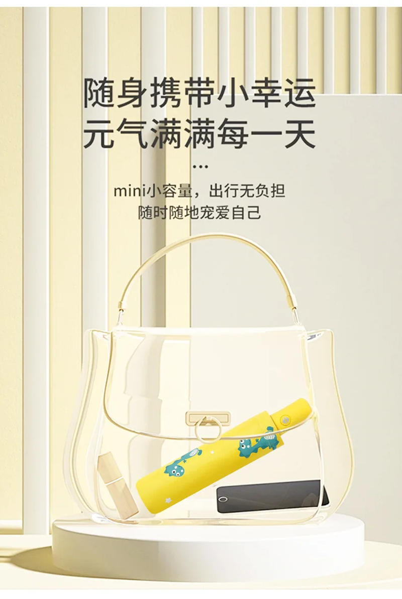 Description Picture 4 of itemFully Automatic Umbrella for Women Sunny or Rainy Wind-resistant Cute Lightweight Foldable Fresh Umbrella for Sun Protection