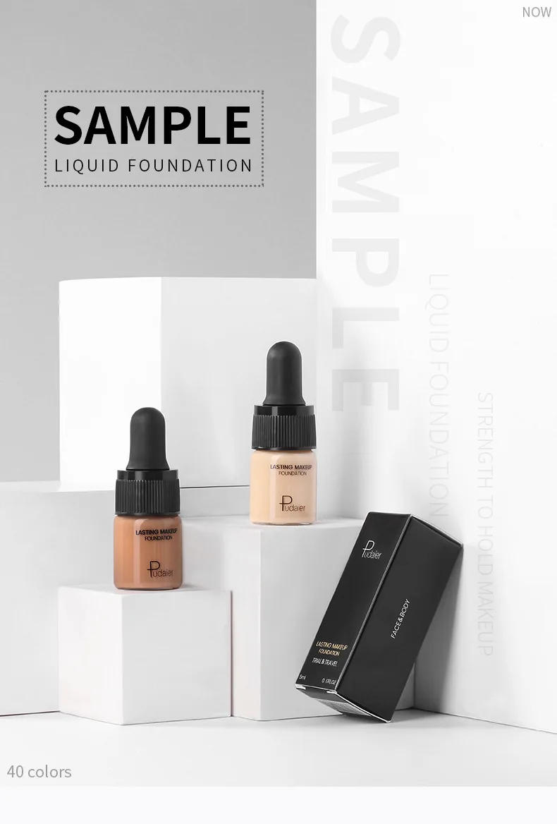 Description Picture 2 of itemFree Shiping Small Bottle Face Liquid Foundation Effective Concealer Skin Contouring Moisturizer BBCream Primer Foundation Cream