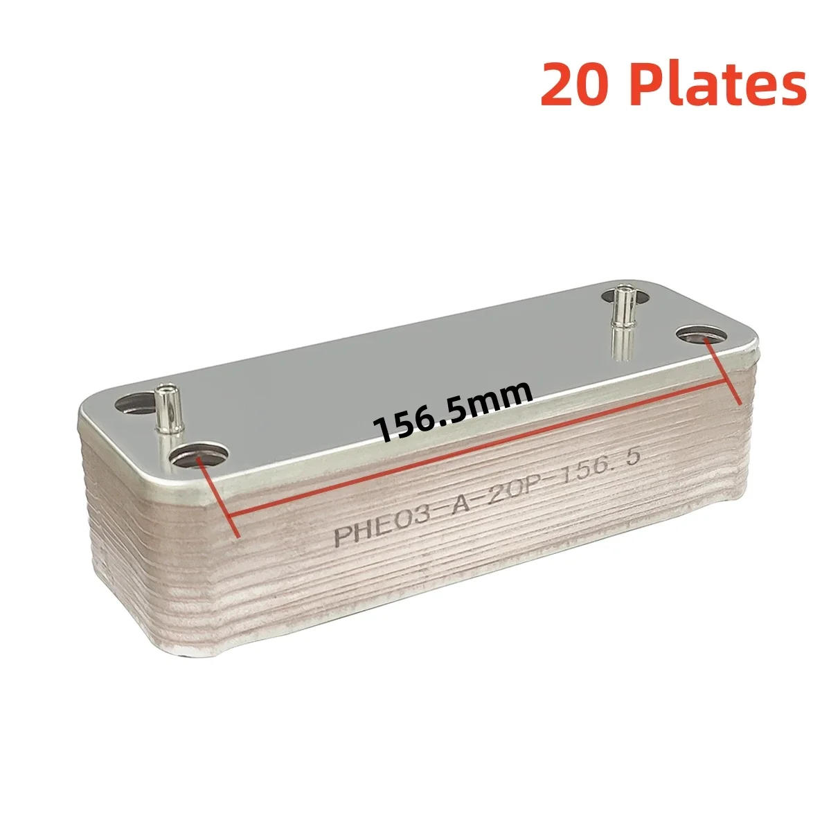 Description Picture 6 of item1pcs 11/12/16/20 Plates Heating Furnace Parts Gas Boilers Accessories Stainless Steel Heat Exchanger