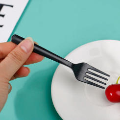 100Pcs Clear Transparent Forks For Party Sticks Picks Skewer Set Fruit Forks