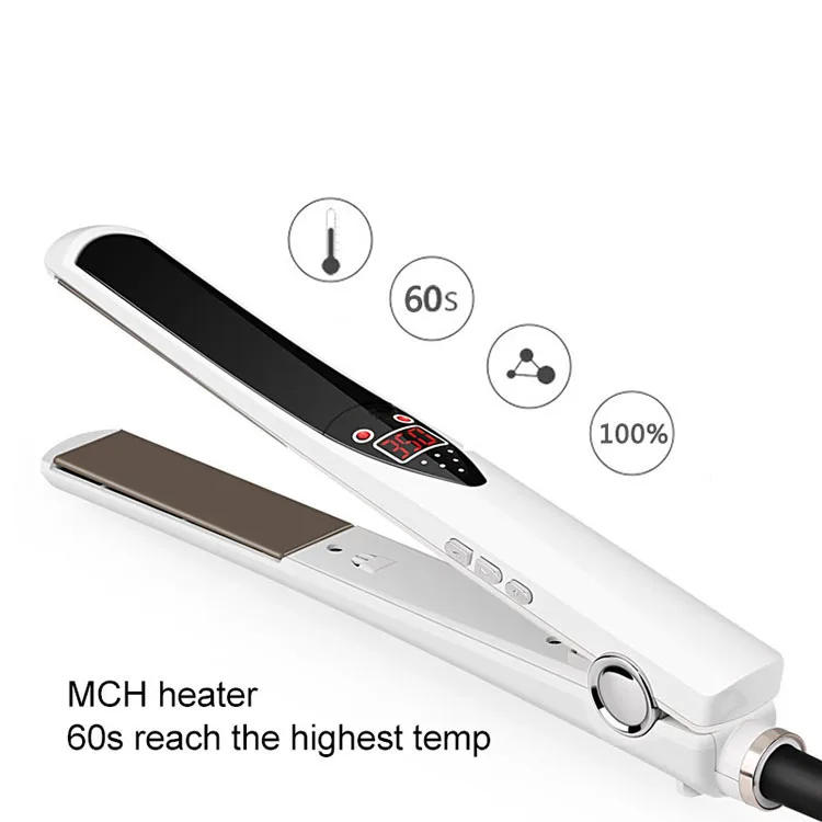 Description Picture 6 of itemCustom Label Flat Irons Wholesale Titanium Hair Straightener Innovative Product Flat Iron Straightening
