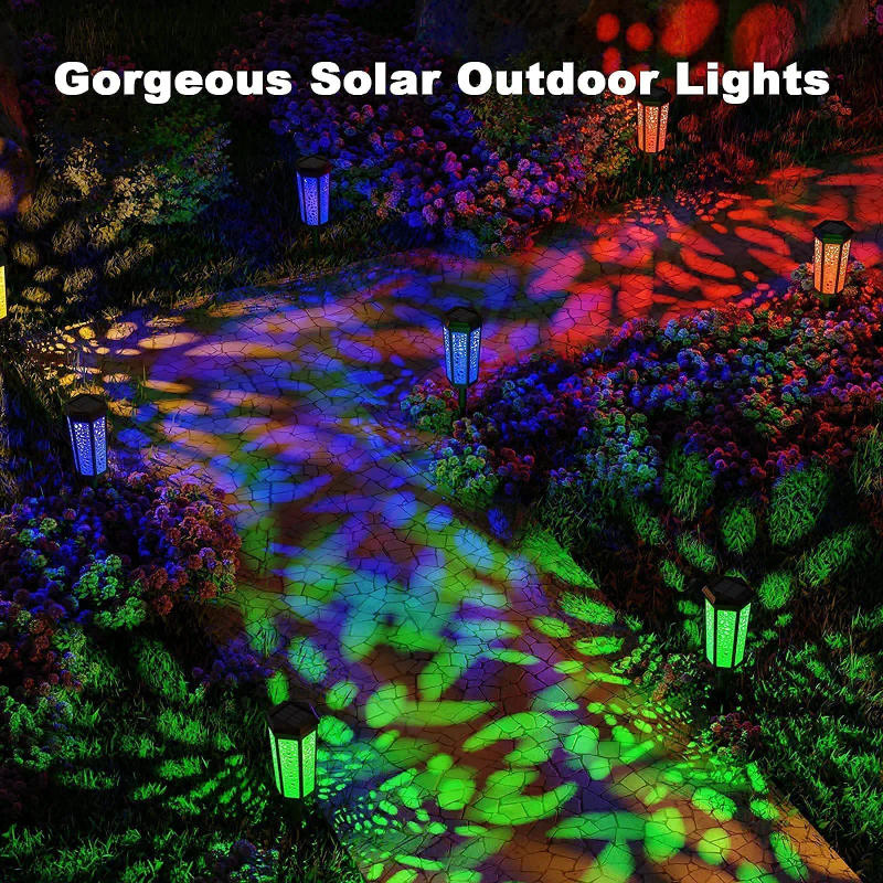 Description Picture 6 of itemSolar Garden Lights Outdoor Color Changing & Warm White Pathway Lights Waterproof Landscape Decorative Light for Patio Yard Lawn