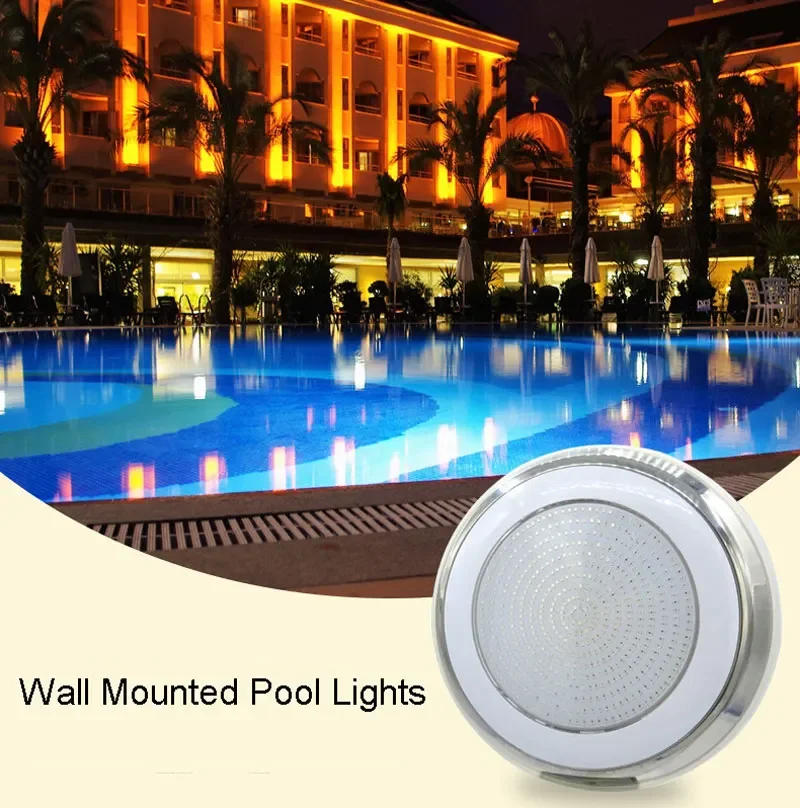Description Picture 2 of itemLED Swimming Pool Light 25W 35W 45W 55W 65W IP68 Waterproof AC/DC12V Outdoor RGB UnderWater Light Pond LED Piscina Luz Spotlight