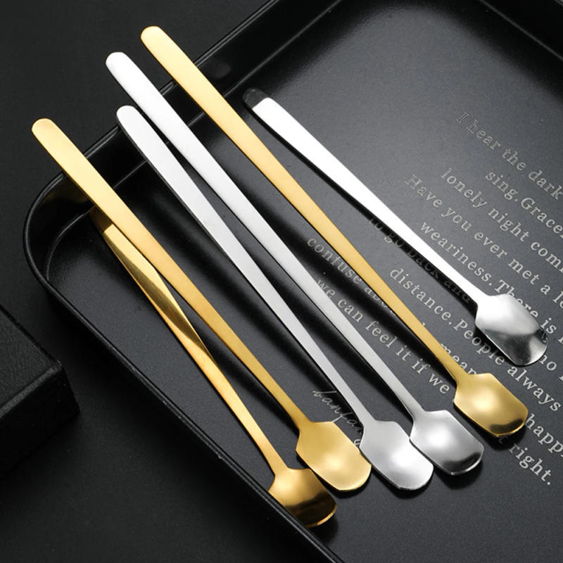 Description Picture 2 of itemLong Handle Bar Cocktail Mixing Spoons Stainless Steel Multi-size Drinks Muddler Stirrer Bartender Whisky Stir Rod Accessories