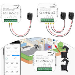 For -Tuya Wifi Intelligent Energy Meter Solar PV System Power Production Consumption Bidirectional Monitoring Meter APP Control