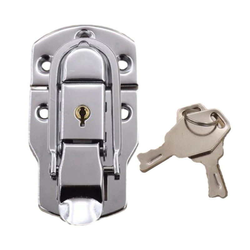 Description Picture 4 of itemDrawer Locks Latch Hasp Lock Boxes Cabinets Buckle Lock Latch Hasp Secure Locking System Suitcase Locker Brand New