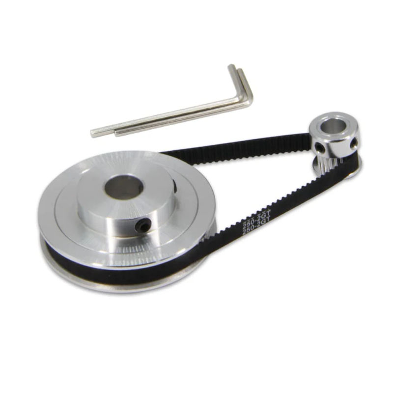 Description Picture 3 of itemGT2 20 & 80 Teeth Synchronous Wheel Quality Aluminium Timing Pulley with 250mm Belt Seamless and High Accuracy Transmission