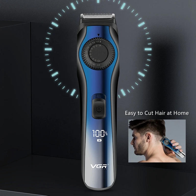 Description Picture 3 of itemVGR Cord/Cordless 1-20mm Adjustable Beard Hair Trimmer For Men Grooming Edge Rechargeable Electric Hair Clipper With 38 Setting