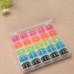 25Pcs/Set Plastic Threads Bobbins Sewing Machine Spools DIY Embroidery Tailoring Accessories Home Clothes Sewing Tools