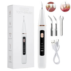 Electric Ultrasonic Dental Scaler For Teeth Tartar Stain Tooth Calculus Remover Teeth Plaque Cleaner Dental Stone Removal Device