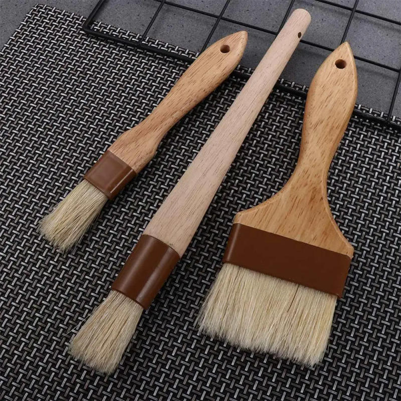 Description Picture 5 of itemBaking BBQ Boar Bristles Kitchen Grill Basting Brush Sauce Baster Pastry Brush Marinade Tool