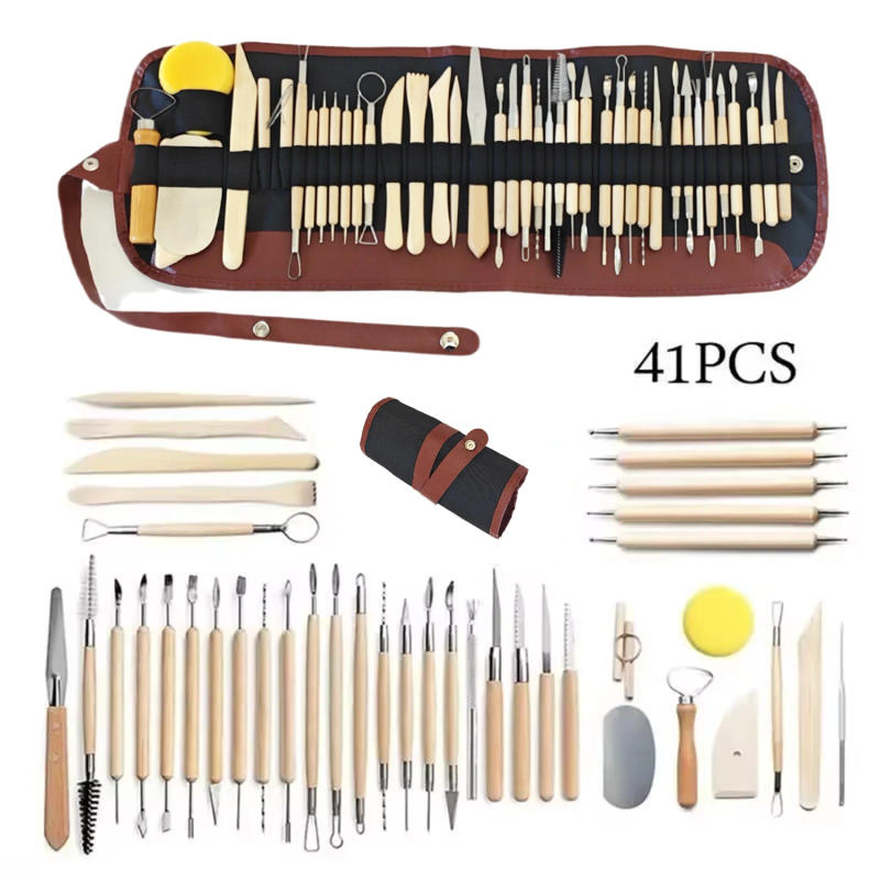 Description Picture 5 of itemPottery Clay Sculpting 8-62Pcs Tools Set Kit Smoothing Wax Carving Ceramic Tools Polymer Shapers Modeling Carved Tool Sculpture