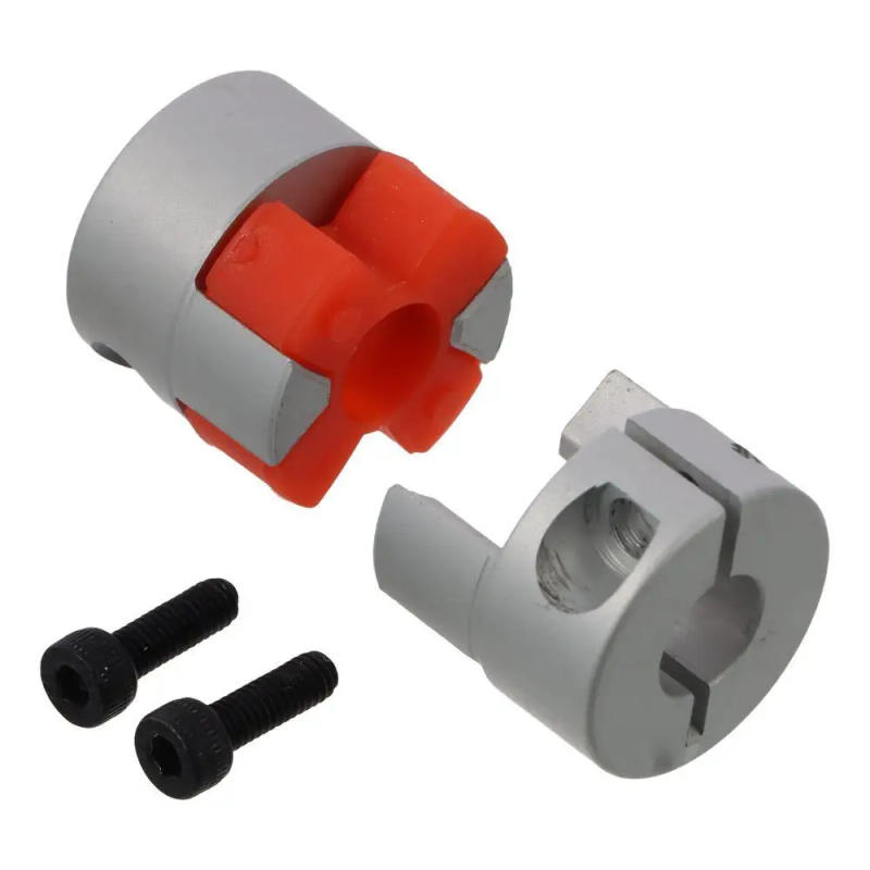 Description Picture 3 of item2Pcs Plum Shaped Shaft Coupling Aluminium 10mm to 10mm Bore Flexible Beam Shaft Coupler L35xD25 for Servo Stepped Motor