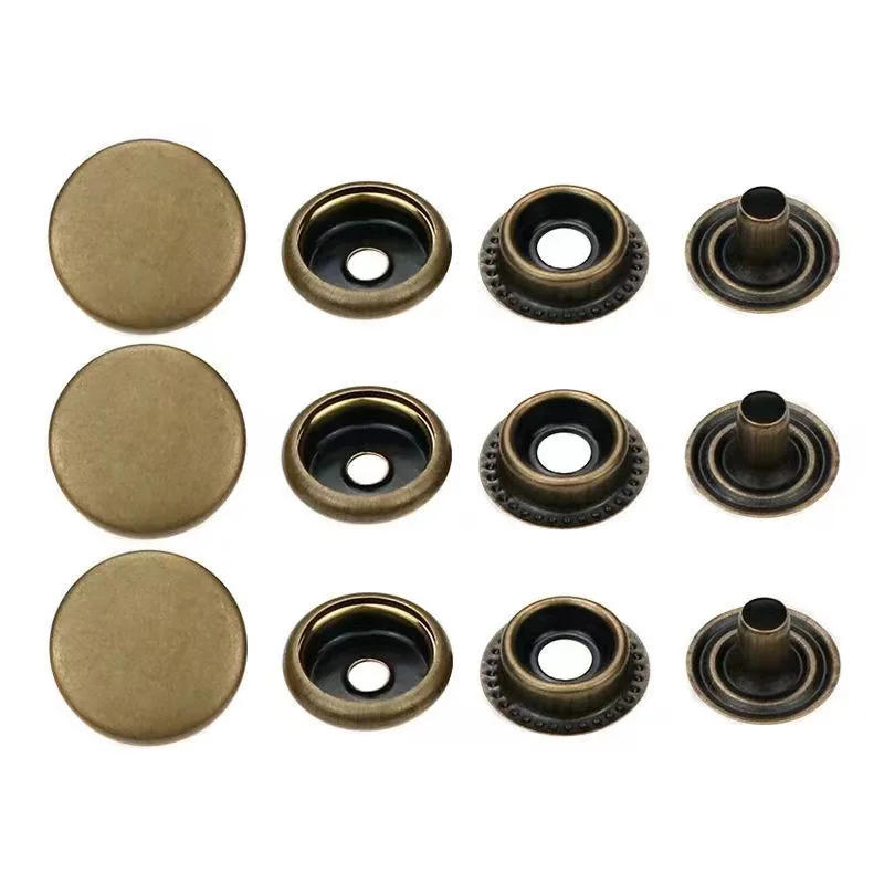 Description Picture 5 of item20/50/100 Sets #201 #203 Metal Snap Fasteners Snaps Button Press Studs Sewing Button For DIY Clothes Garment Bags Leathercraft
