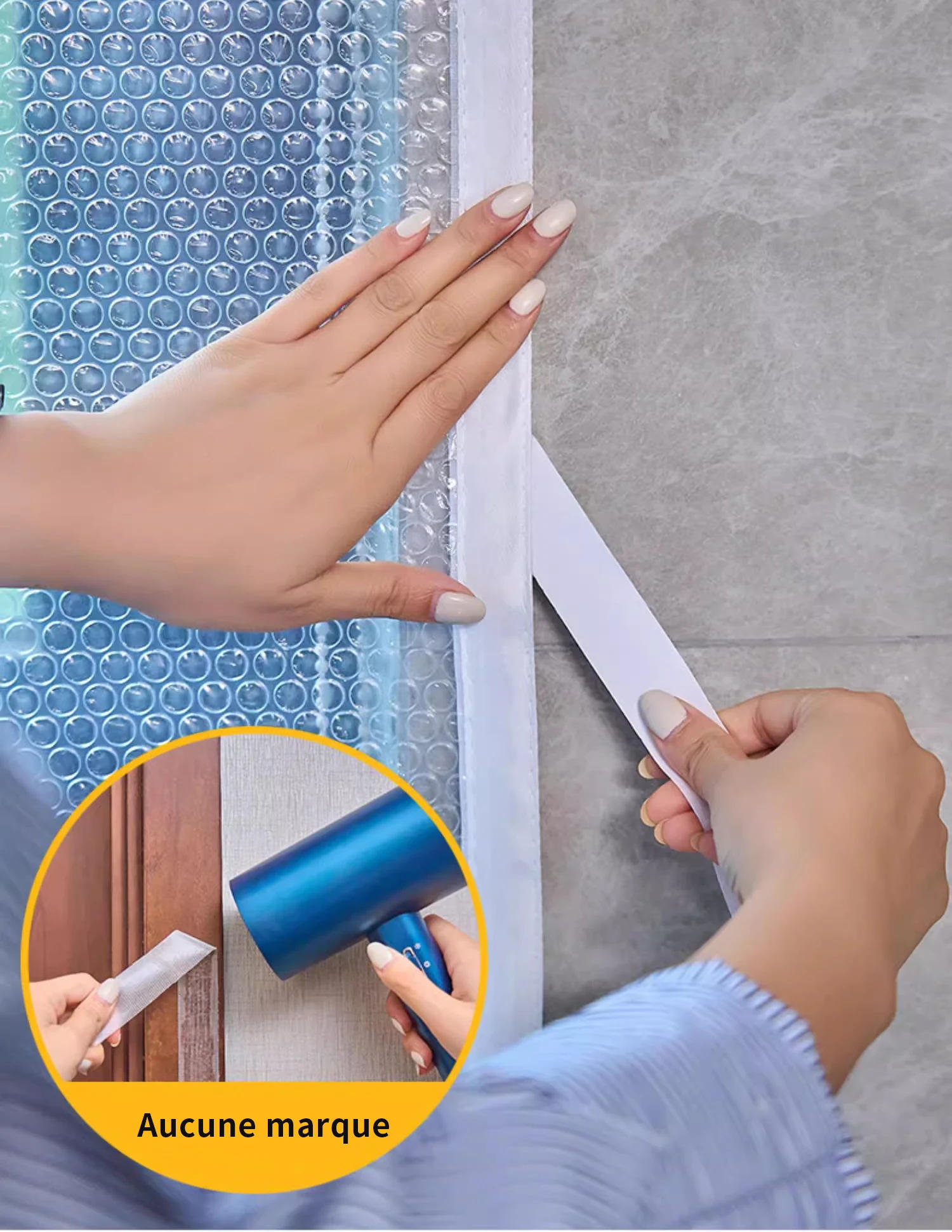 Description Picture 6 of itemWinter window windproof sealing window anti freezing moisture-proof thickening double-layer windproof cold insulation curtain